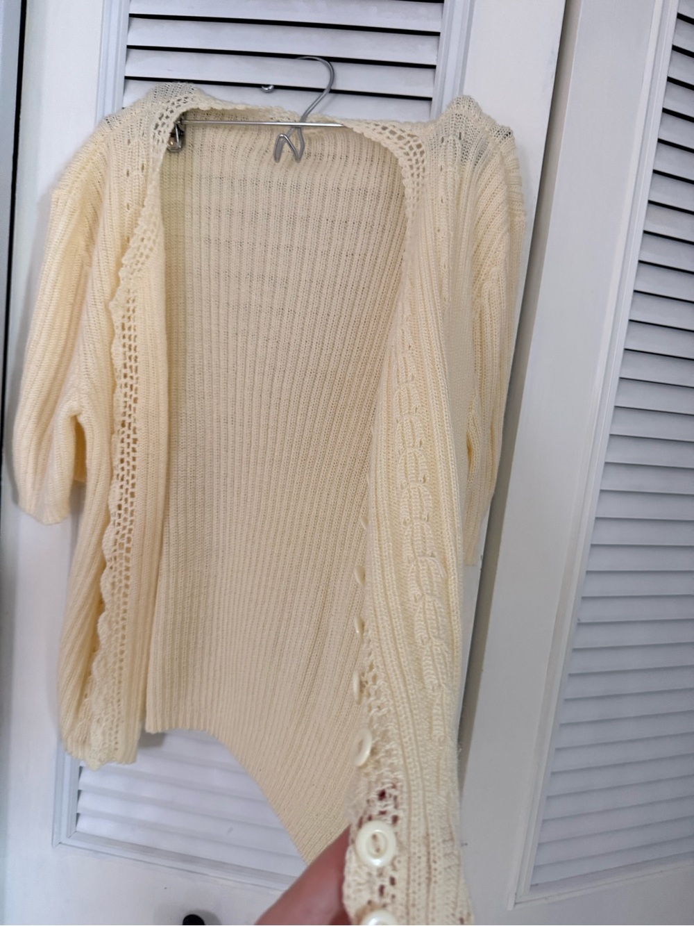 Butter Yellow handmade cardigan